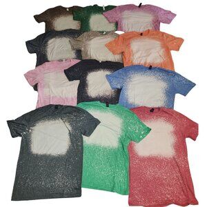 Blank Bleached Shirts *12 Shirt Bundle of Blank Bleached Tees!! Softstyle